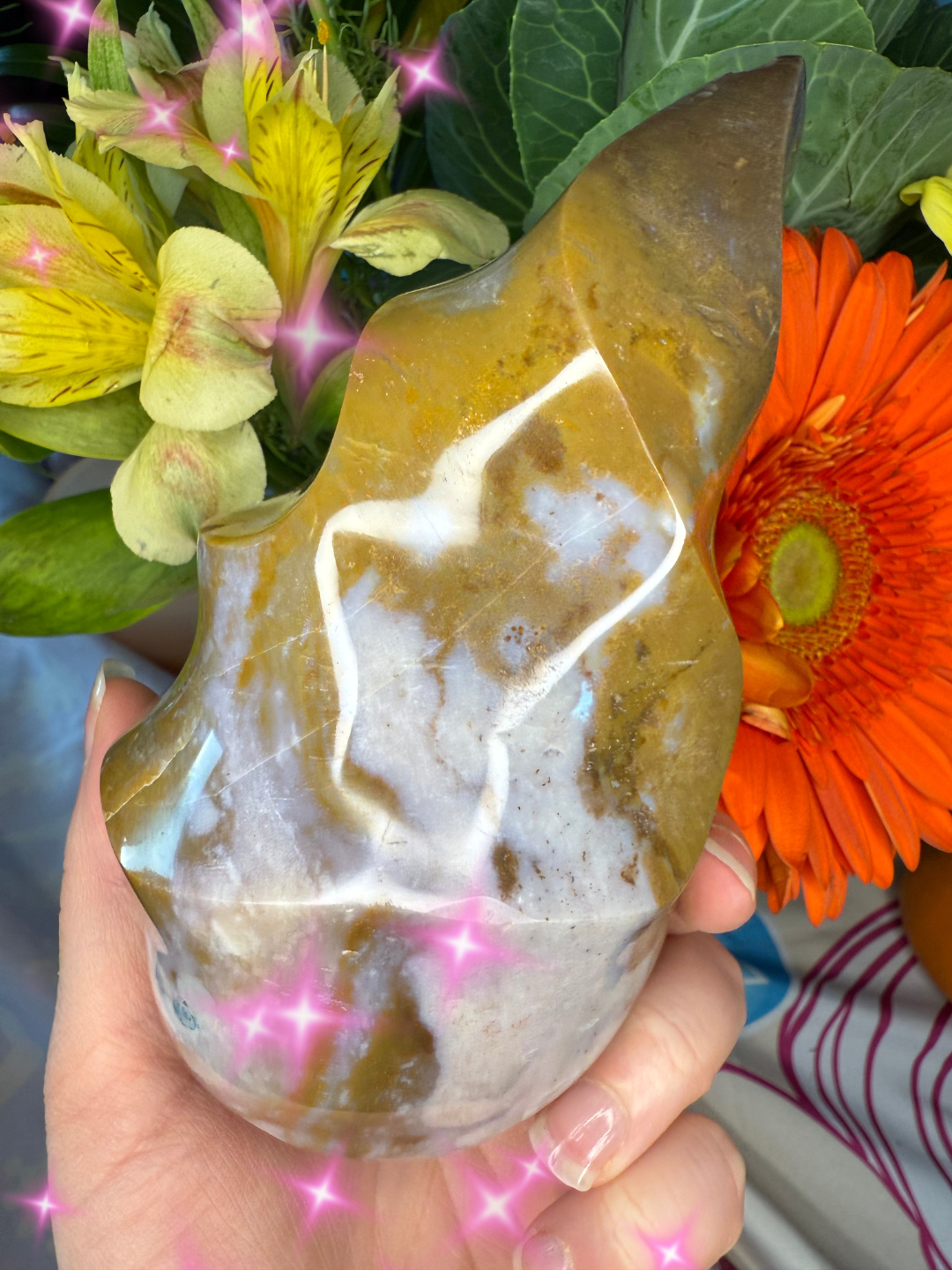 Large Ocean Jasper Flame
