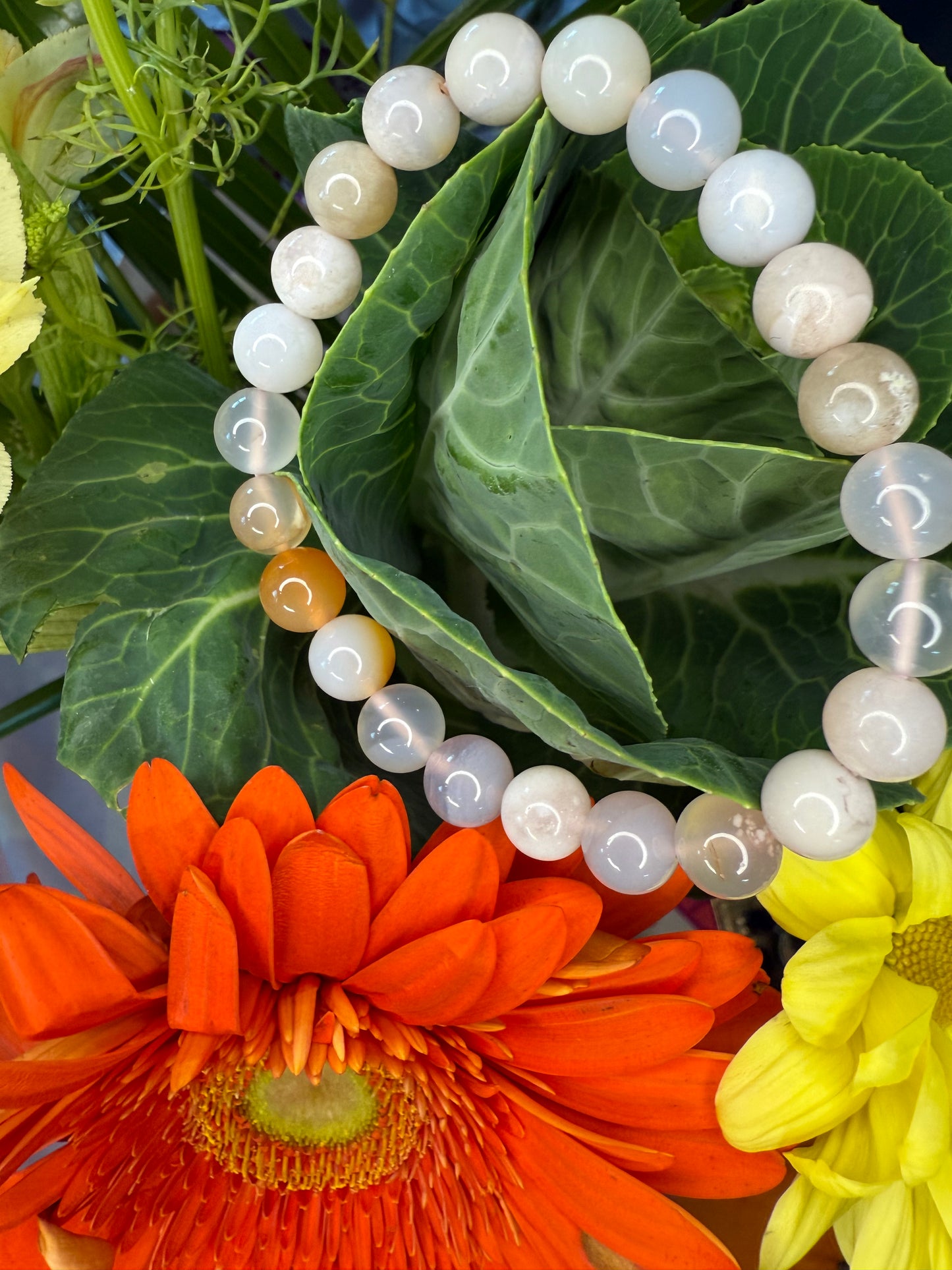 Flower Agate Bracelet