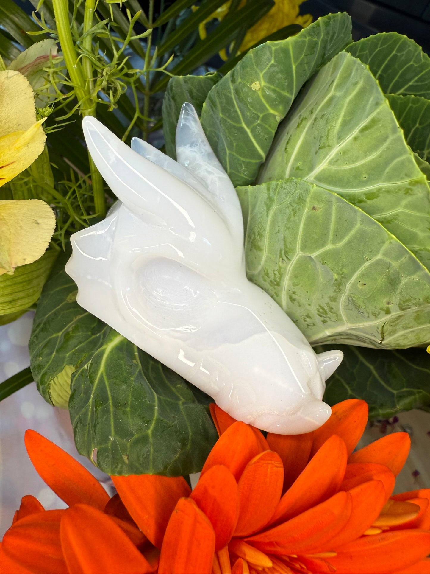 Chalcedony Dragon Head