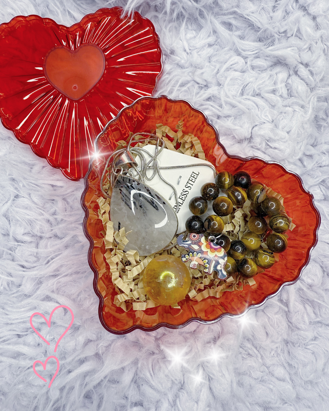 Necklace + Bracelet Heart