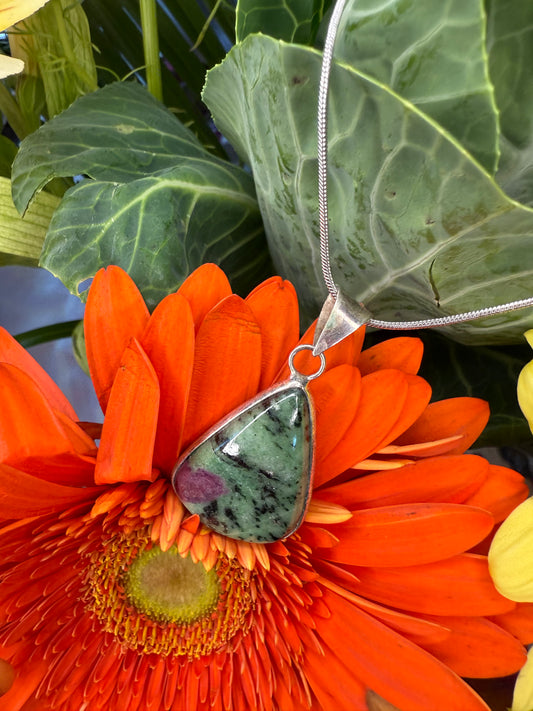Ruby Zoisite Necklace