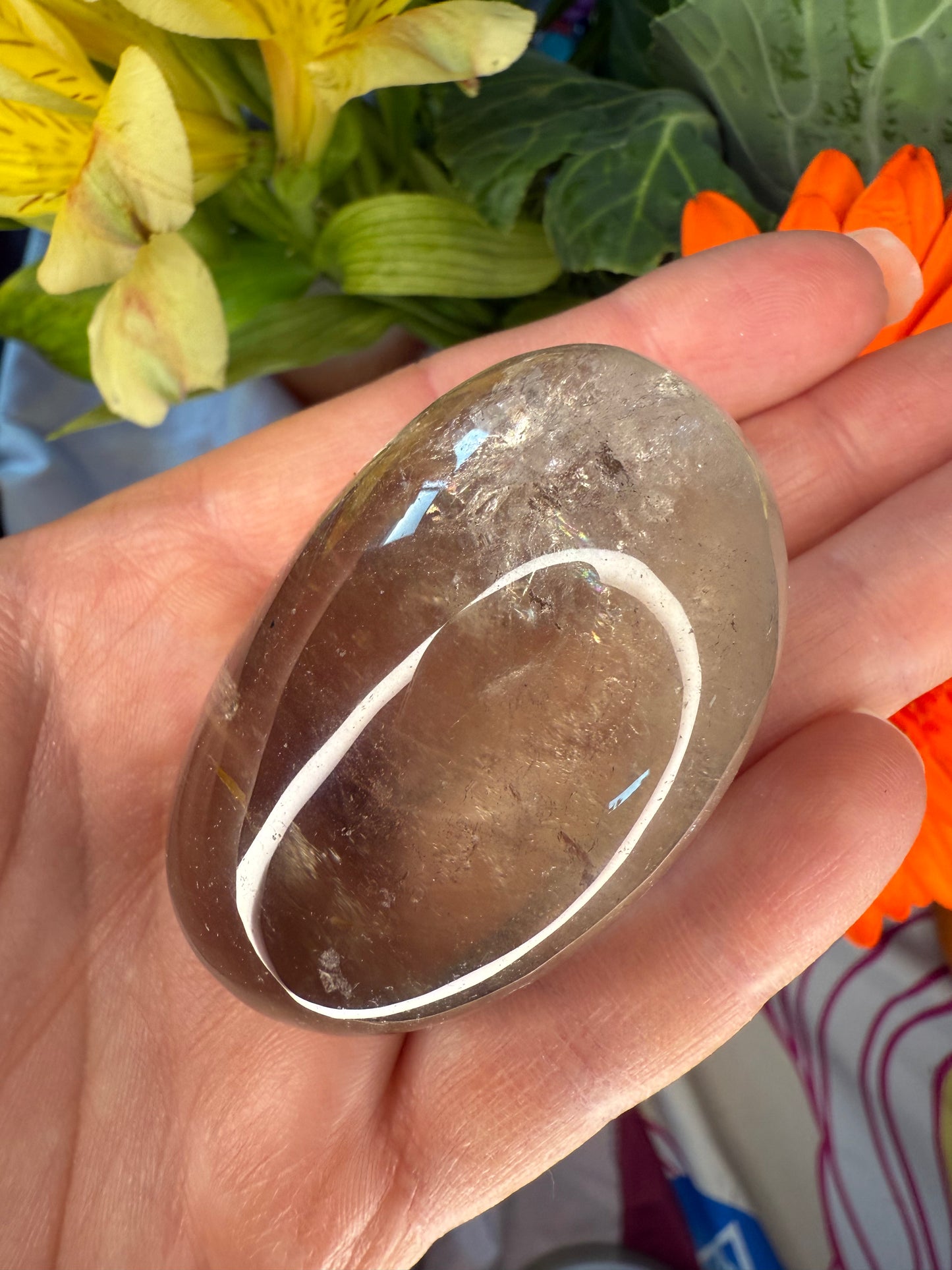 Smoky Quartz Palmstones