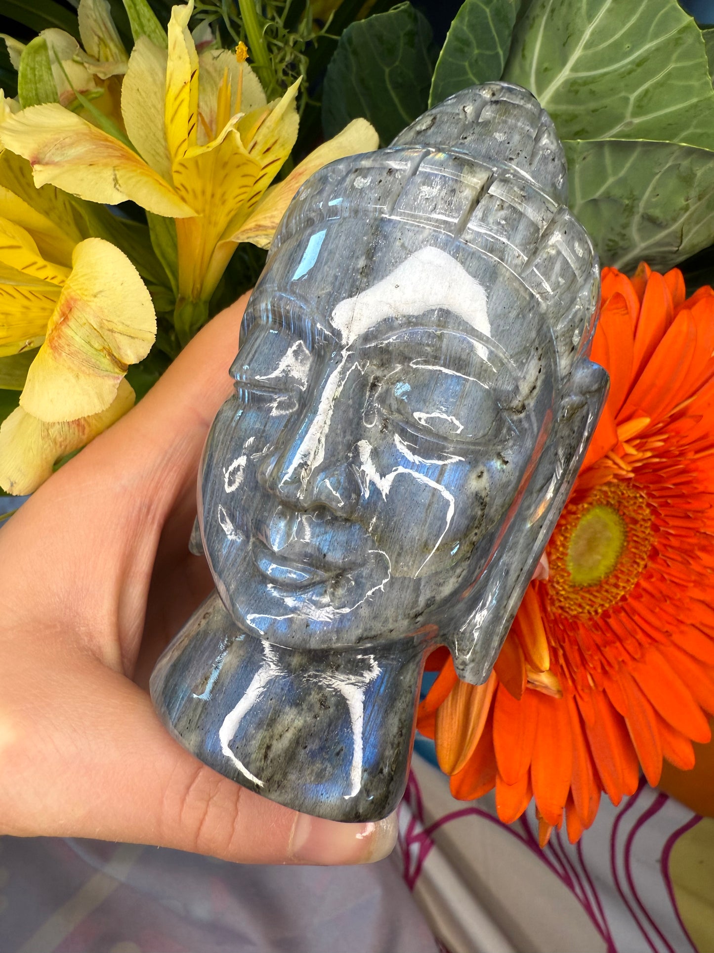 Labradorite Zen Statue