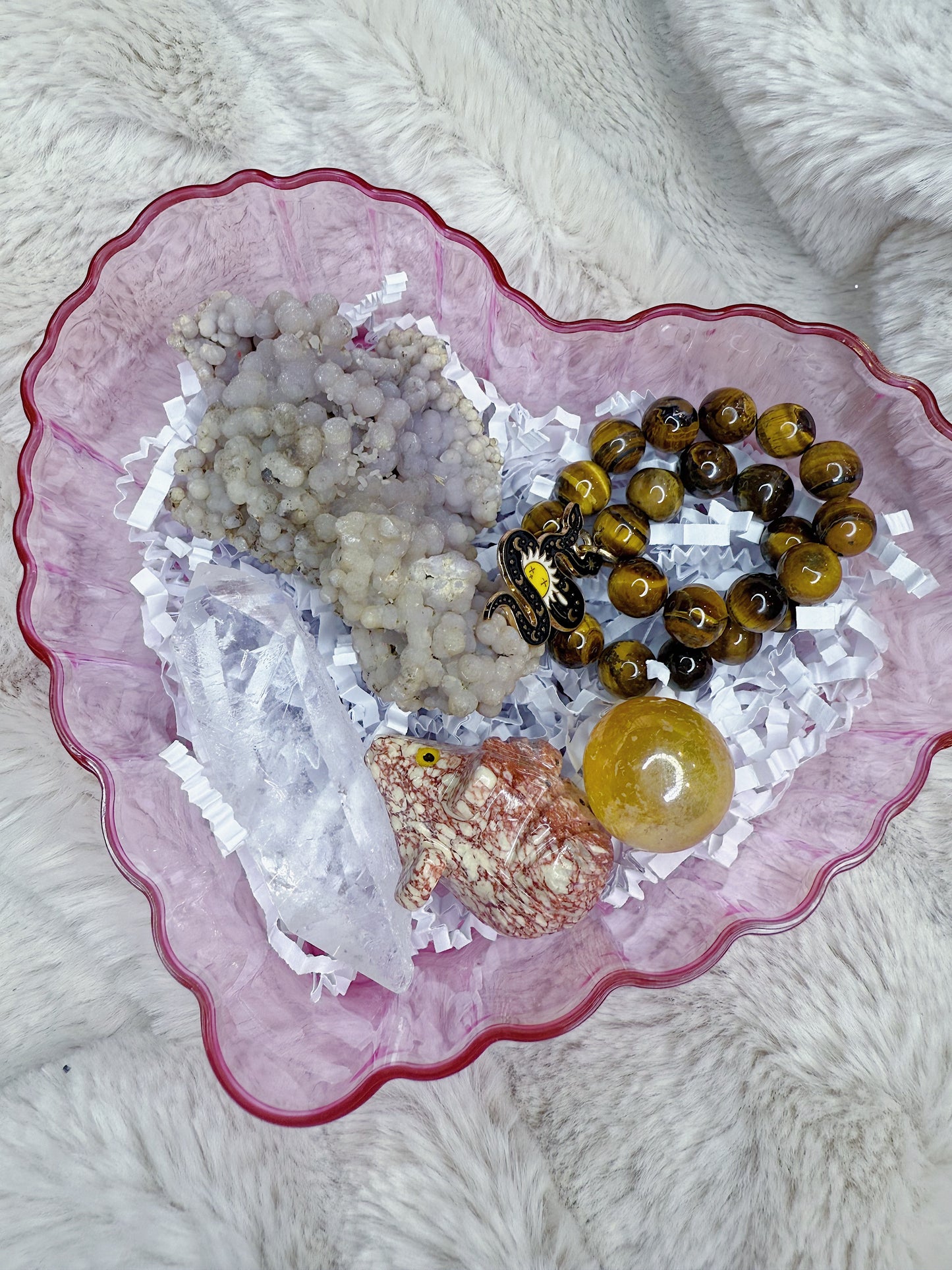 Grape Agate Heart