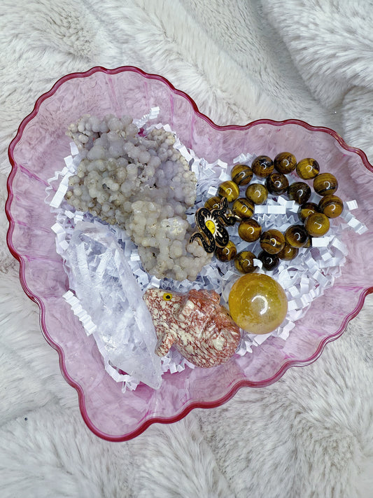 Grape Agate Heart
